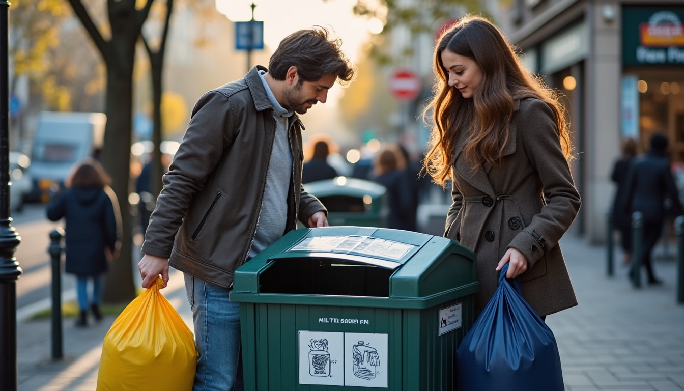 Illustration: Comprendre le fonctionnement des bornes de collecte textile