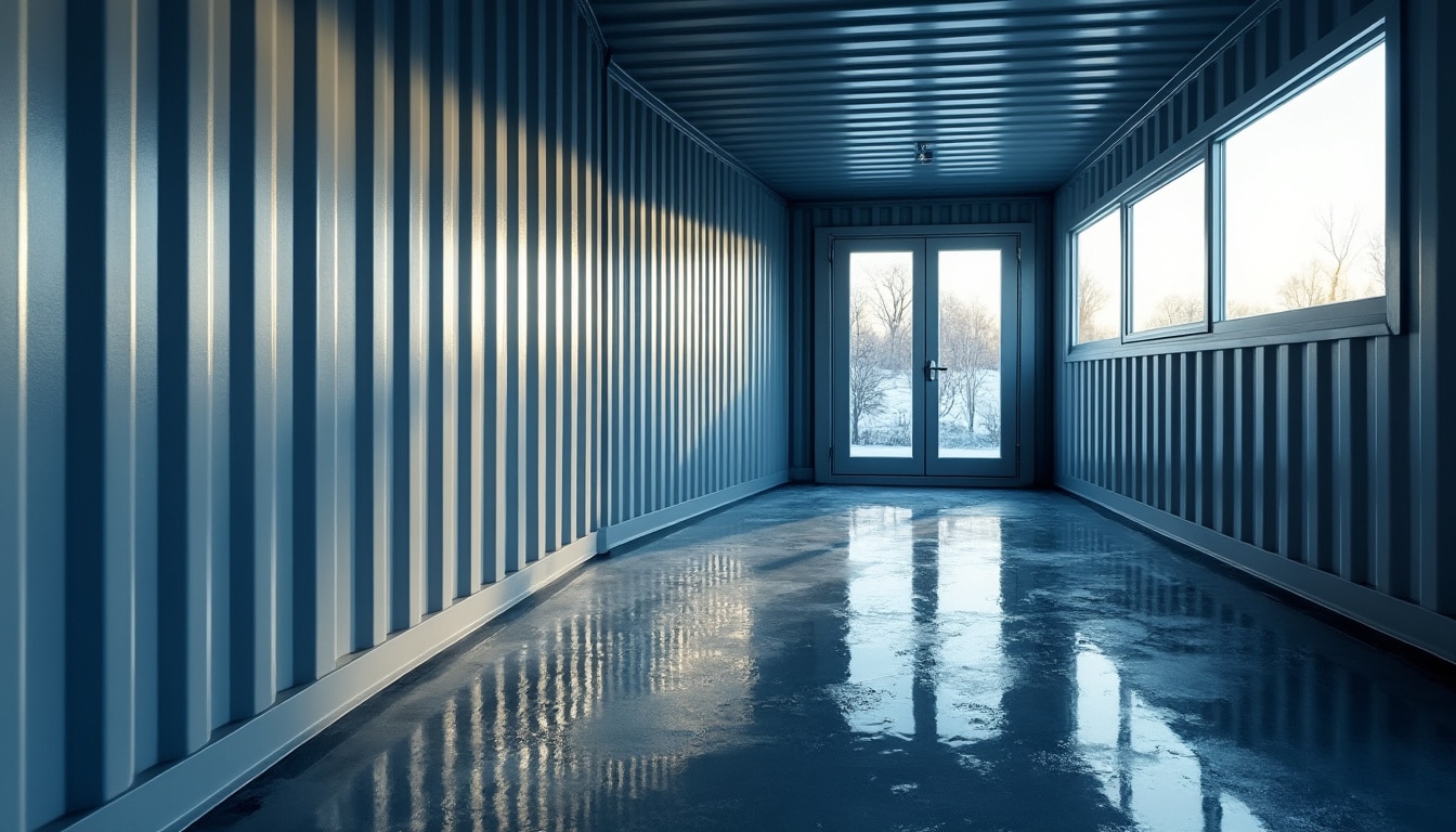 Illustration: Comprendre la condensation dans un container maritime et aménagé