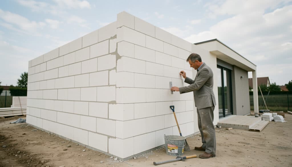 Le béton cellulaire en extérieur : usages et limites