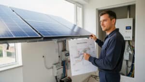 Schéma d’installation solaire avec batterie en PDF