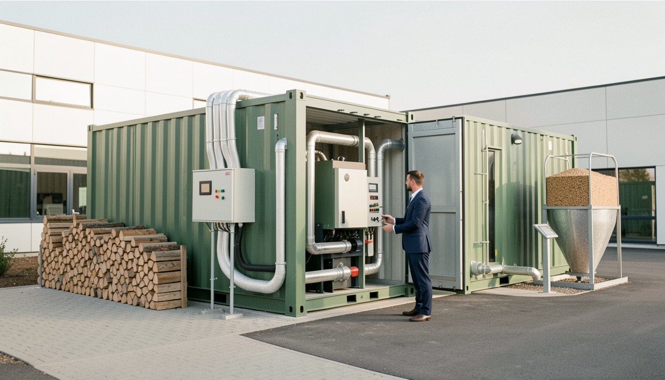 Chaufferie verte temporaire pour un chauffage flexible